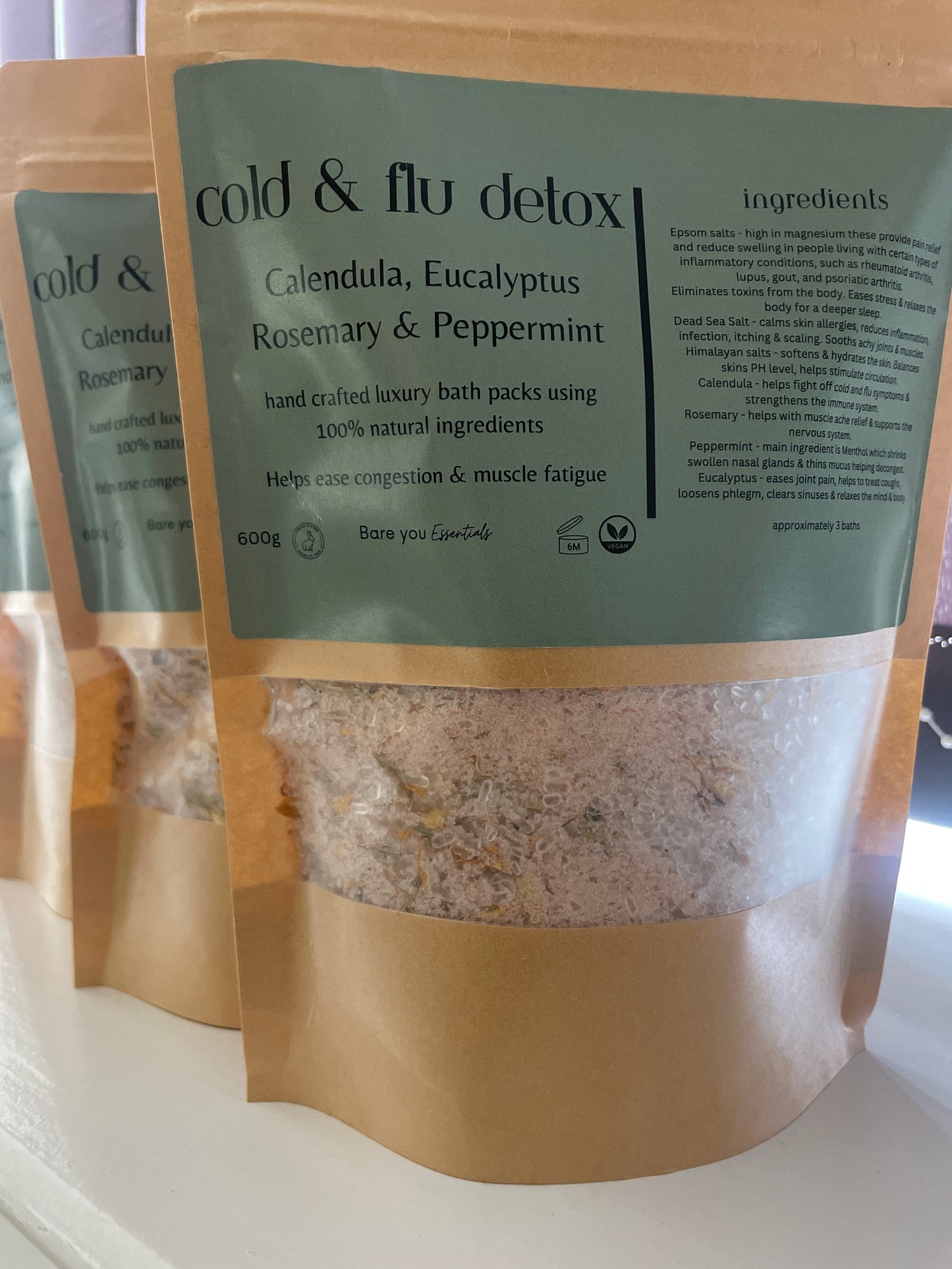 Cold & Flu Detox Bath Pack